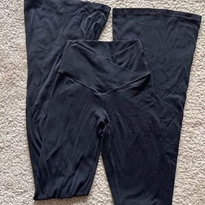 Aerie High Waisted Crossover Flare Leggings